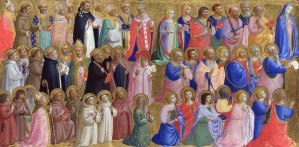 The Virgin Mary with the Apostles and Saints